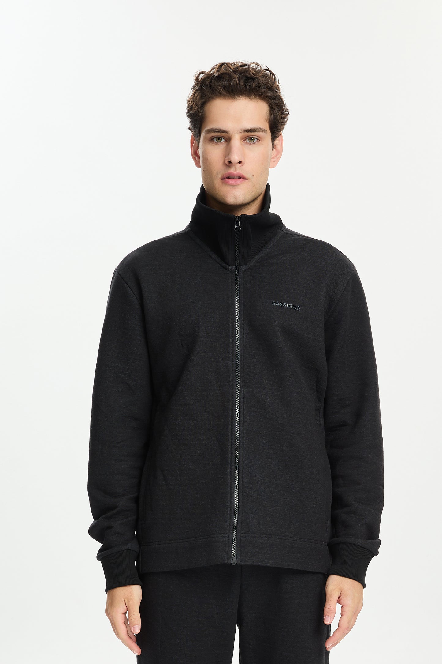 Black Athletic Zip Up