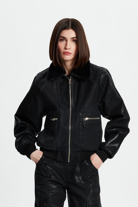 Metalic Coated Jacket