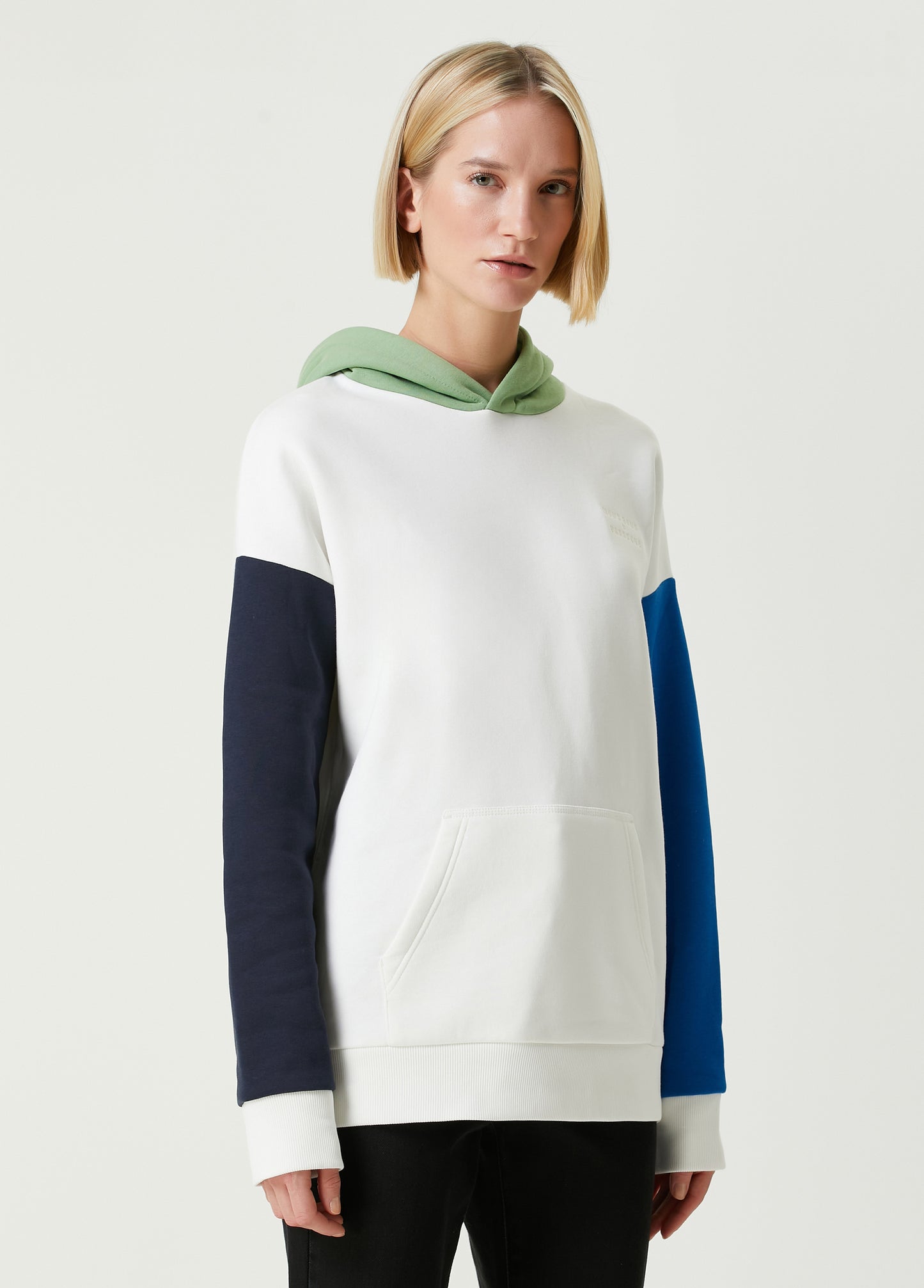 Mons Bons x Bassigue Green Color Block Hoodie