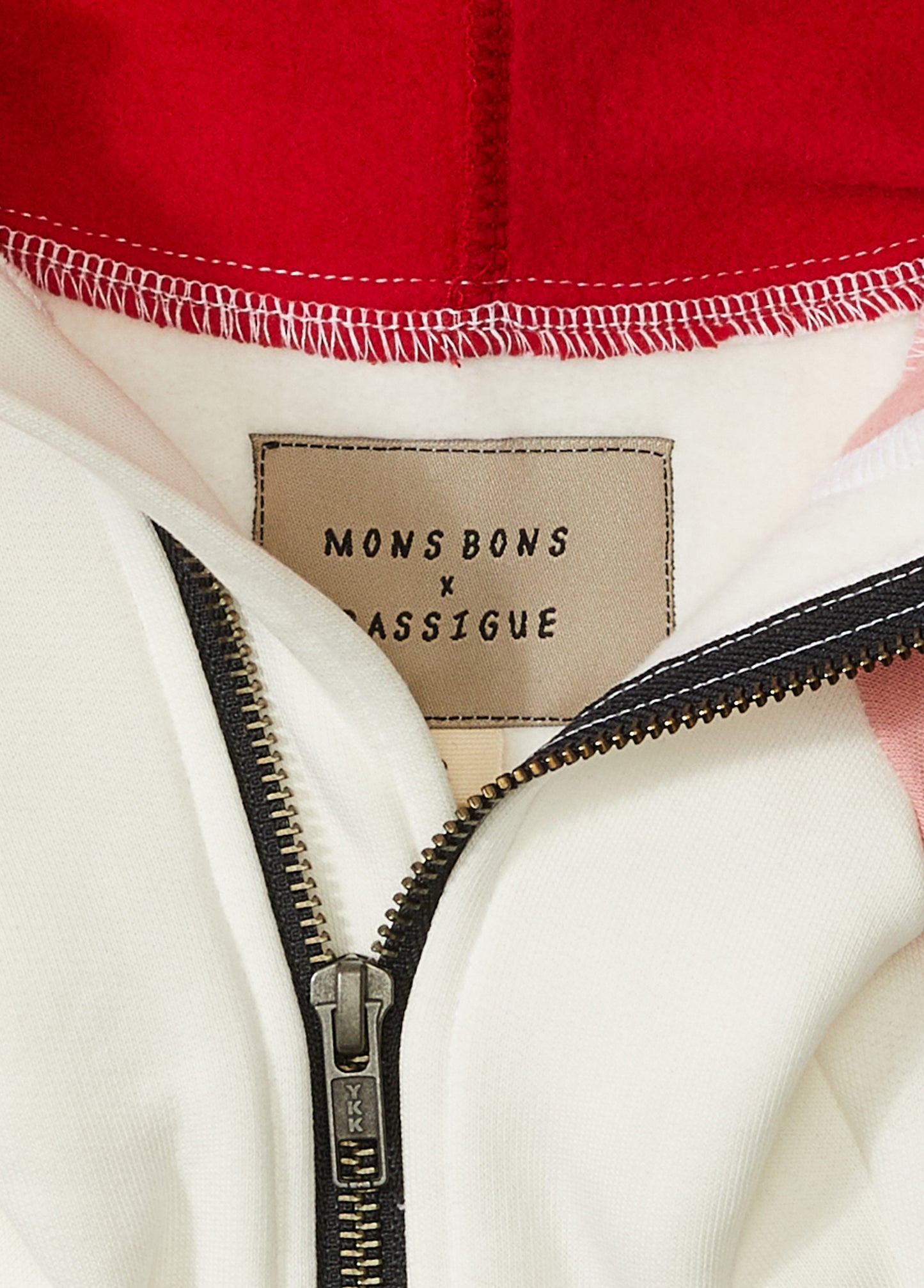 Mons Bons x Bassigue  Turuncu Color Block Pet Hoodie