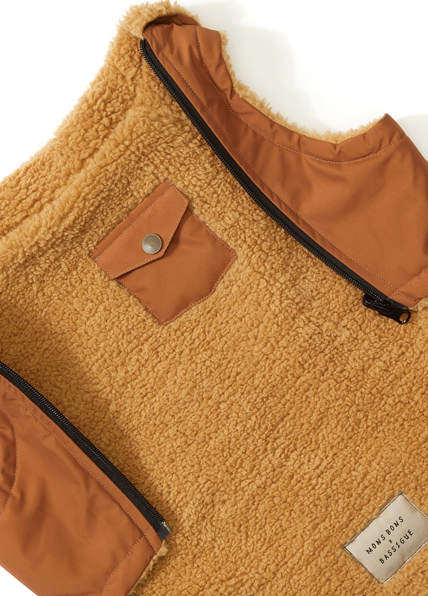 Mons Bons x Bassigue Brown Reversible Winter Vest