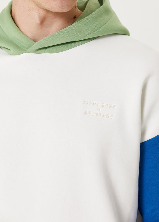 Mons Bons x Bassigue Green Color Block Hoodie