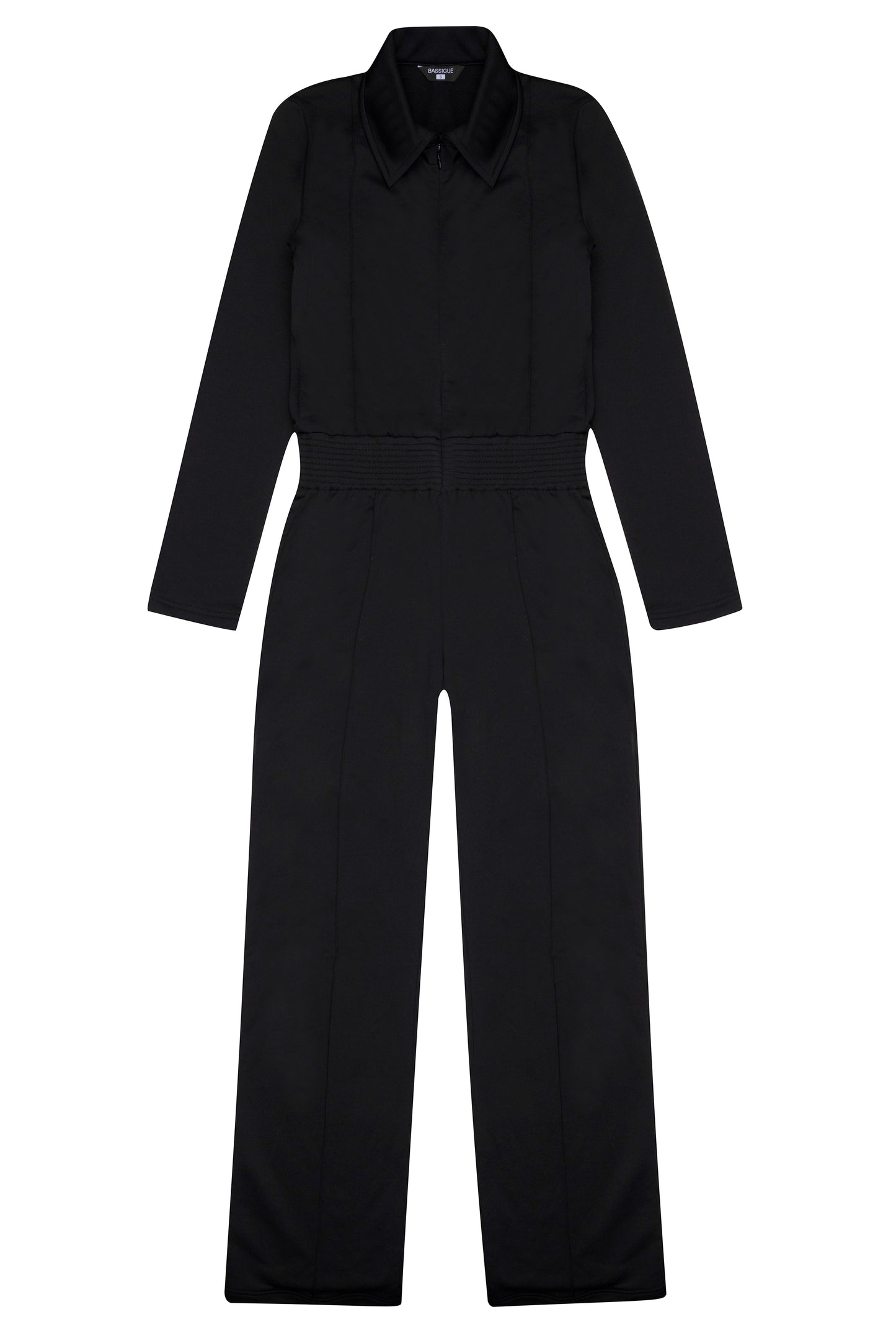 Front Zip Jersey Jumpsuit