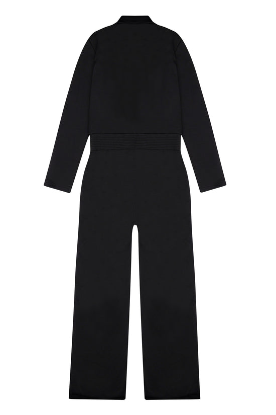 Front Zip Jersey Jumpsuit